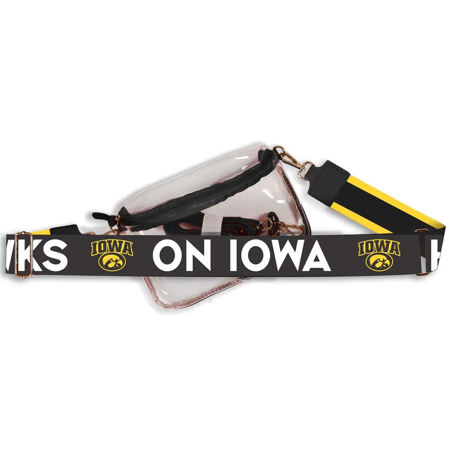 Iowa Hailey Clear Sling Bag with Logo Strap By Desden