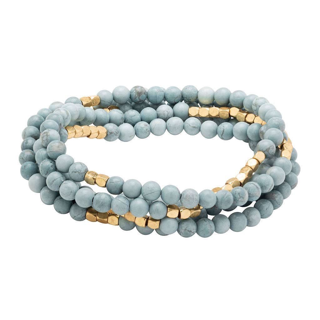 Stone Wrap: Blue Howlite - Stone of Harmony