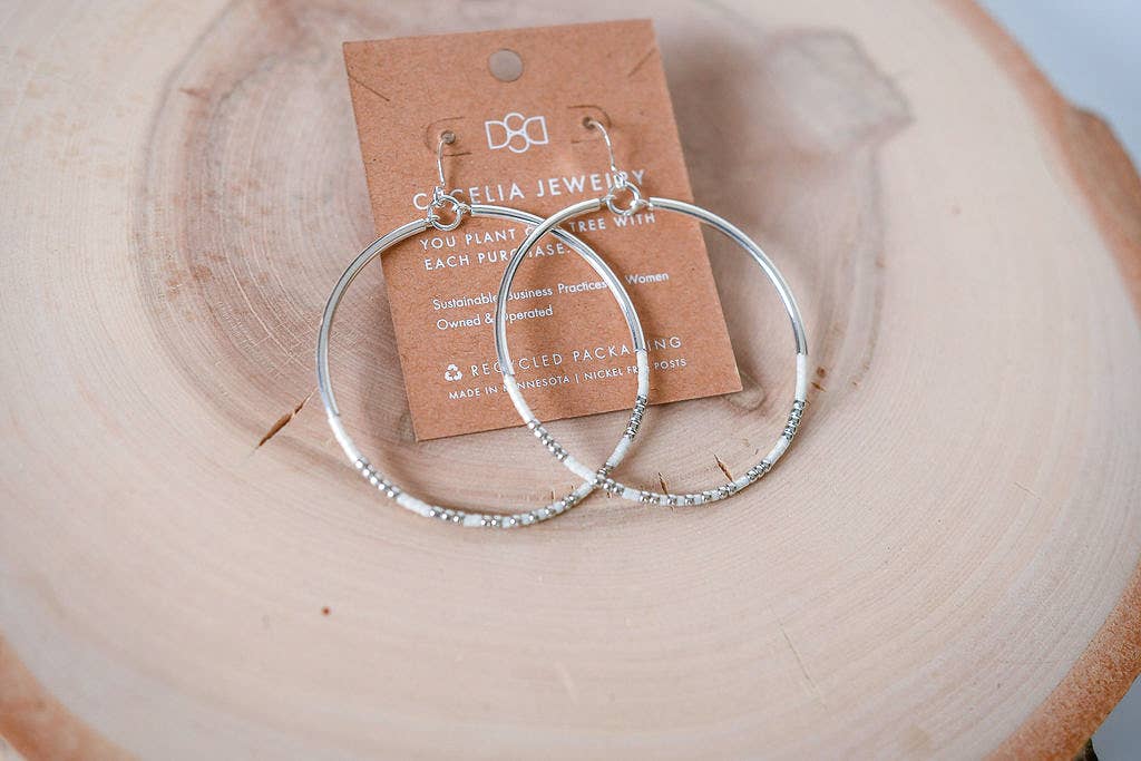 Hoop Earrings - mixed metal