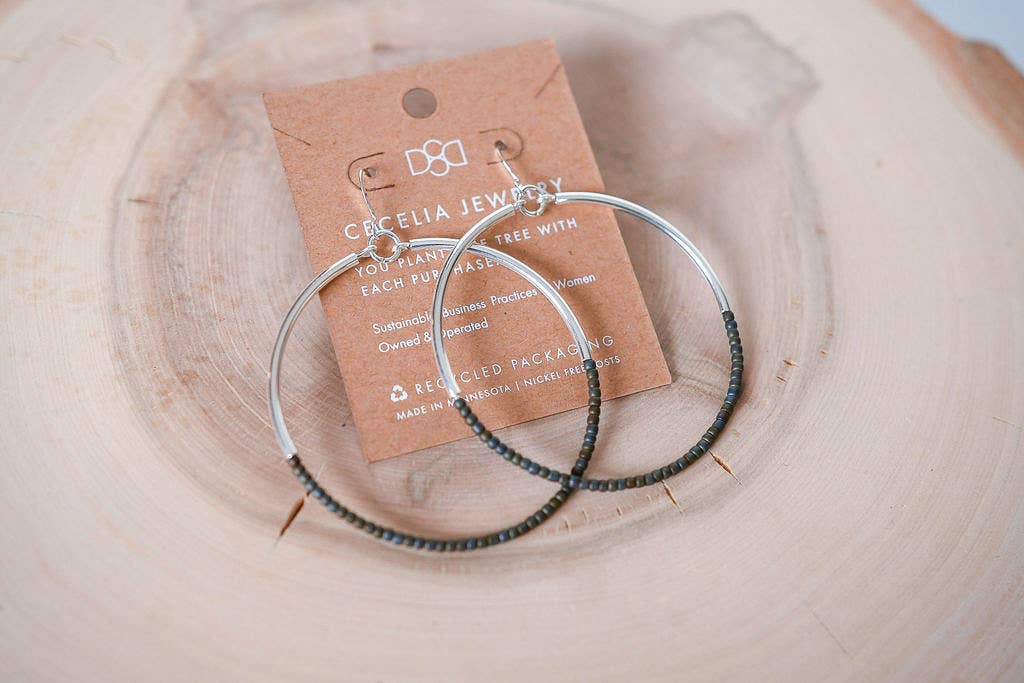 Hoop Earrings - mixed metal