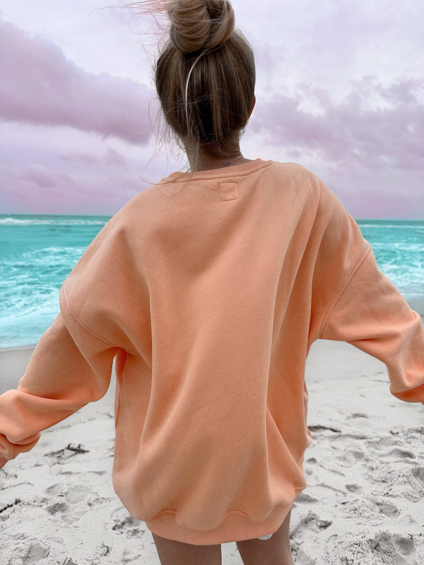 Sunkissedcoconut Orange Sherbert Crewneck Sweatshirt