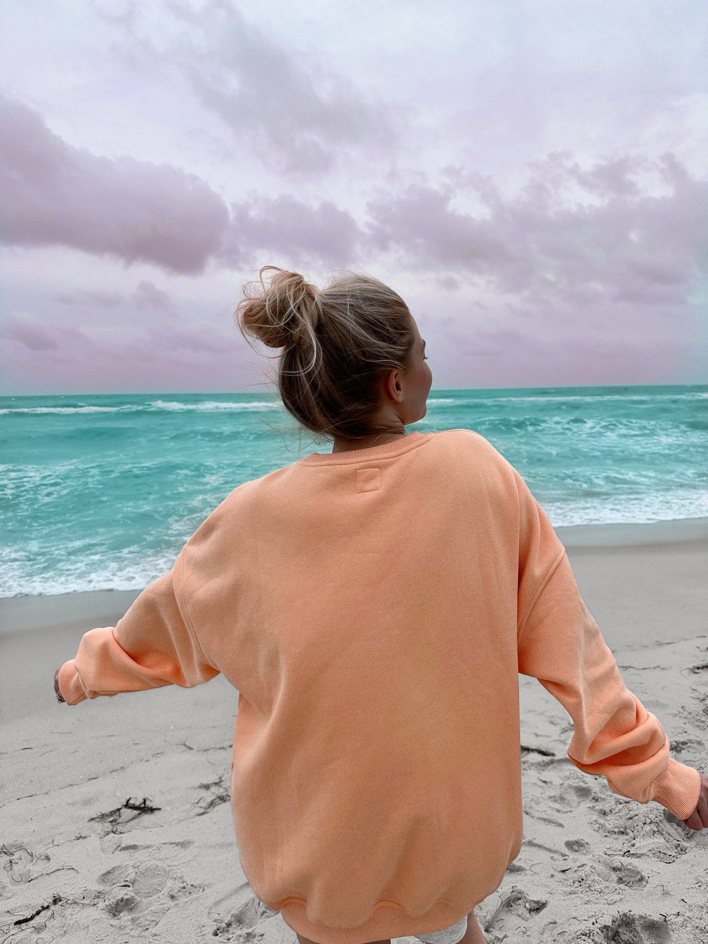 Sunkissedcoconut Orange Sherbert Crewneck Sweatshirt