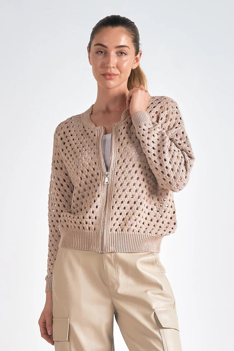 Aster Sweater Cardigan - Stone