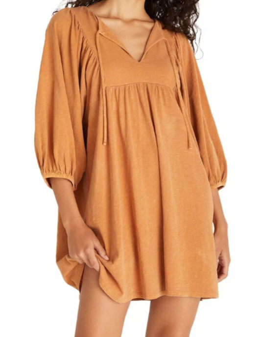 Z-Supply half sleeve peasant dress - Spice