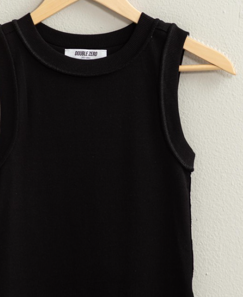 High neck DZ tank - Black