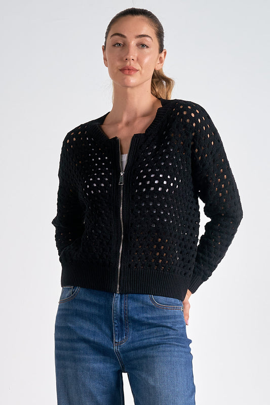 Aster Sweater Cardigan - Black